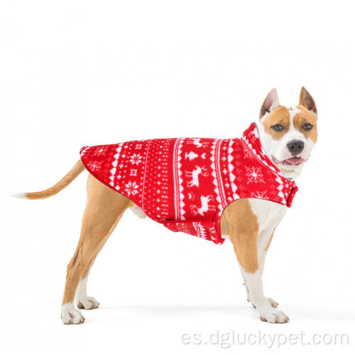 Ropa para mascotas con capucha para mascotas de doble cara de estilo navideño